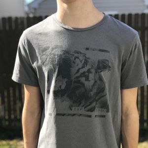 Express Gray Roaring Tiger T-shirt